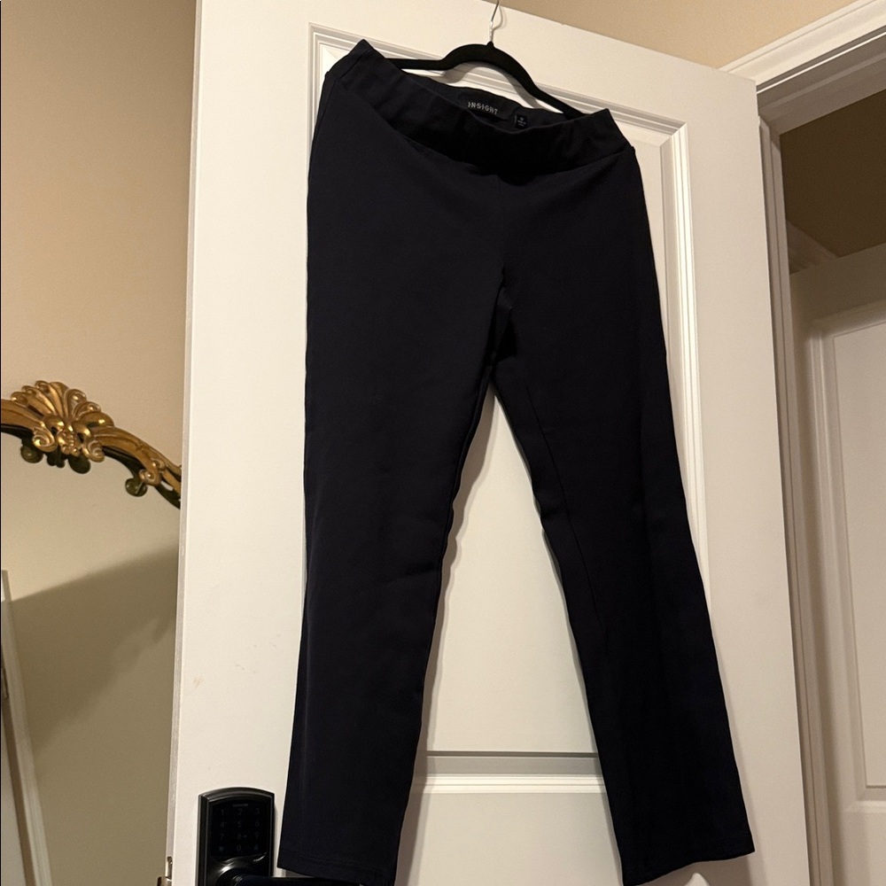 Insight Black Straight-Leg Ponte Pants